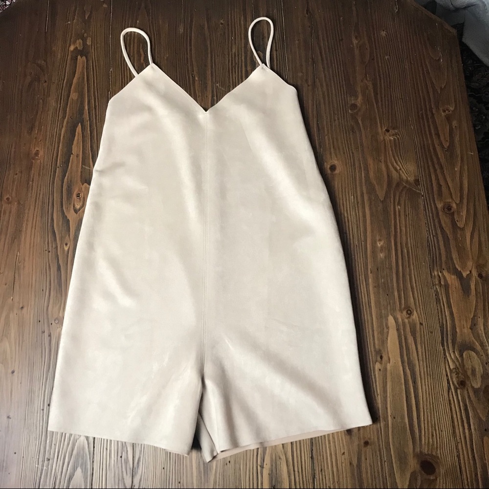 Zara Vegan Suede Romper